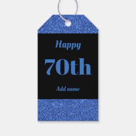 söt personlig födelsedagspresent, märkre 70:e presentetikett