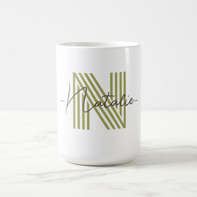 Söt Personlig för designen brev coola snyggt Kaffemugg (Center)