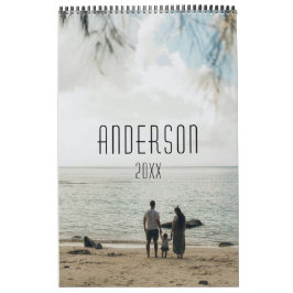 Söt personlig för familjen kalender