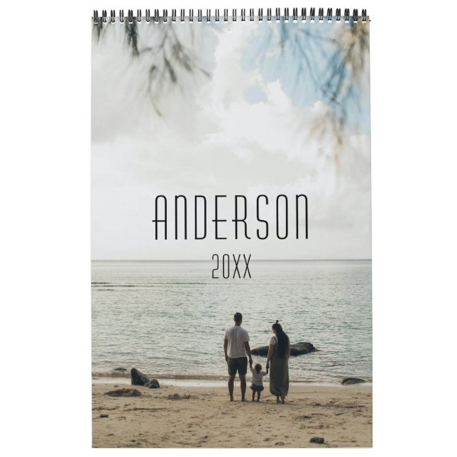 Söt personlig för familjen kalender (Omslag)