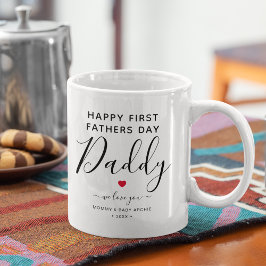 Söt personlig "Första fars dag" Pappa Kaffemugg