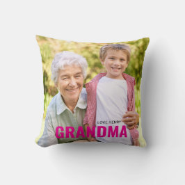 Söt personlig foto present MORMOR gåva Kudde