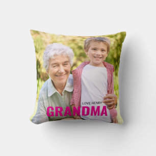 Söt personlig foto present MORMOR gåva Kudde
