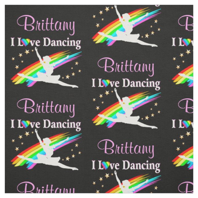 SÖT PERSONLIG I KÄRLEK DANCING FABRIC TYG (Provkarta)