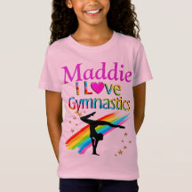 SÖT PERSONLIG I KÄRLEK GYMNASTIK T SHIRT