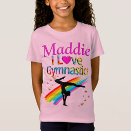 SÖT PERSONLIG I KÄRLEK GYMNASTIK T SHIRT