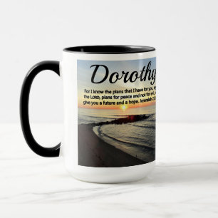 SÖT PERSONLIG JEREMIAH 29:11 SUNRISE MUGG