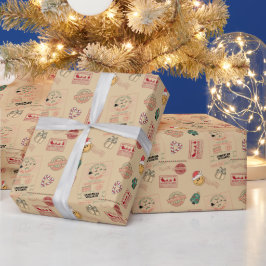 Söt Personlig Jul Tomte Leverans Baby Presentpapper