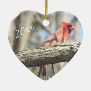 Söt Personlig Kardinal Photo Heart ornament