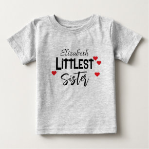 Söt personlig lillasyster t shirt
