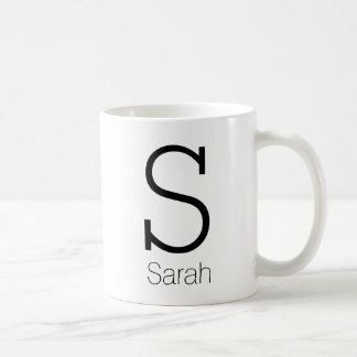 Söt personlig monogram och namn kaffemugg