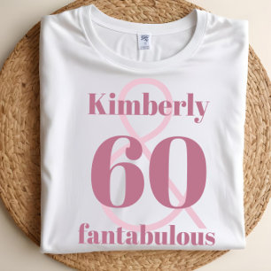 Söt Personlig Namn 60-årsfirande T Shirt