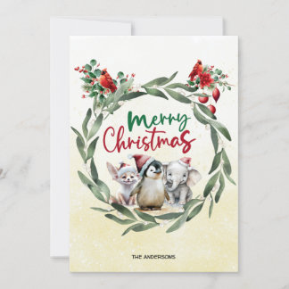 Söt personlig,rustik julklapp julkort