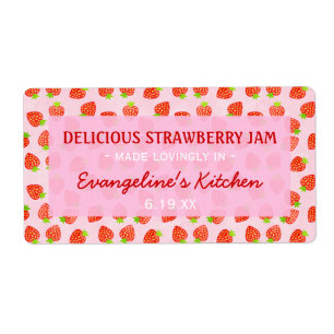 Söt Personlig Strawberry Sylt Burk Fraktsedel