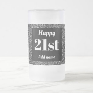 Söt personligens födelsedag Glas mugg present 21