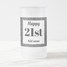 Söt personligens födelsedag Glas mugg present 21:a