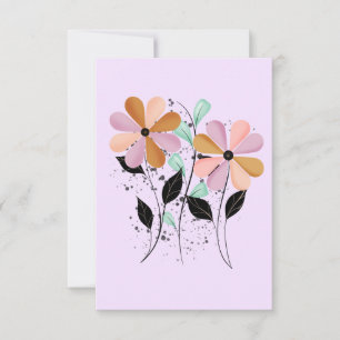 Söt Petals Kort