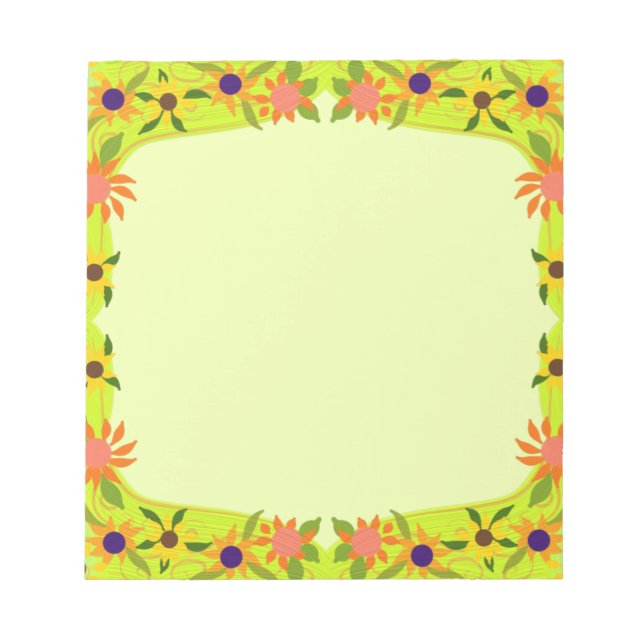 Söt Petite Flowers som du anpassar Anteckningsblock (Framsida)