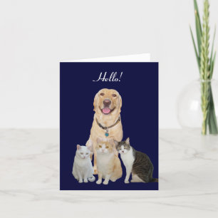 Söt Pets Note Card Kort