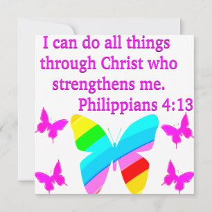 SÖT PHILIPPIANS 4:13 BUTTRYCKLIGT UTFORMAD