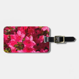 Söt Photo Rosa Azaleas Closeup LuggageTags Bagagebricka