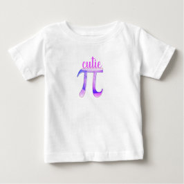 Söt Pi-baby T-shirt för matematikers barn