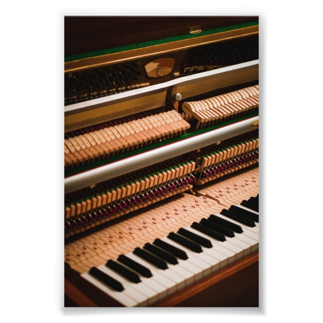 Söt Piano Artwork Fototryck (Framsidan)