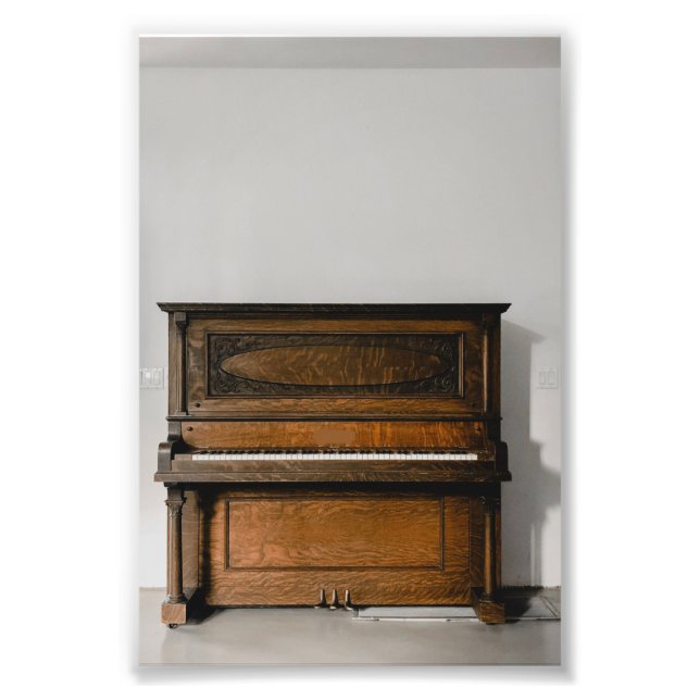 Söt Piano Artwork Fototryck (Framsidan)
