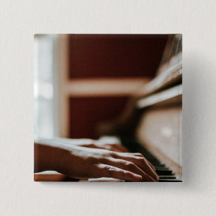 Söt Piano Artwork Knapp
