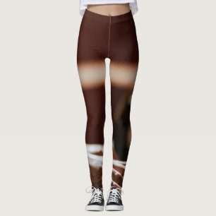 Söt Piano Artwork Leggings