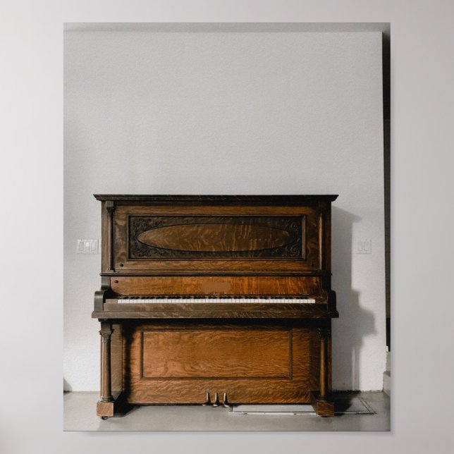 Söt Piano Artwork Poster (Framsidan)