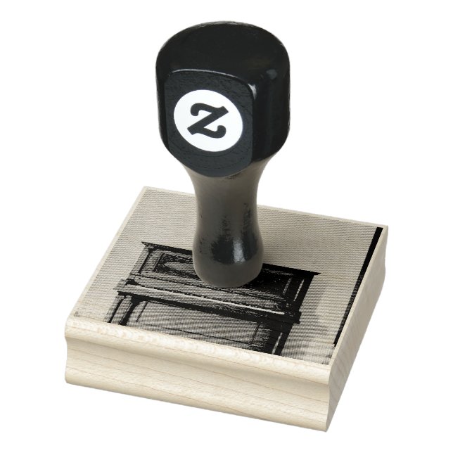 Söt Piano Artwork Stämpel (Stämpel)