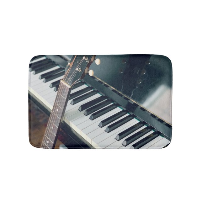 Söt Piano Design Badrumsmatta (Framsidan)
