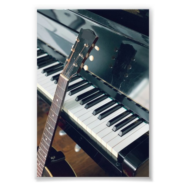 Söt Piano Design Fototryck (Framsidan)