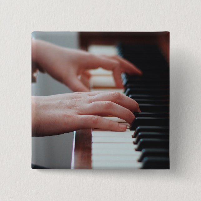 Söt Piano Design Knapp (Framsida)