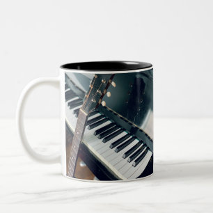 Söt Piano Design Två-Tonad Mugg