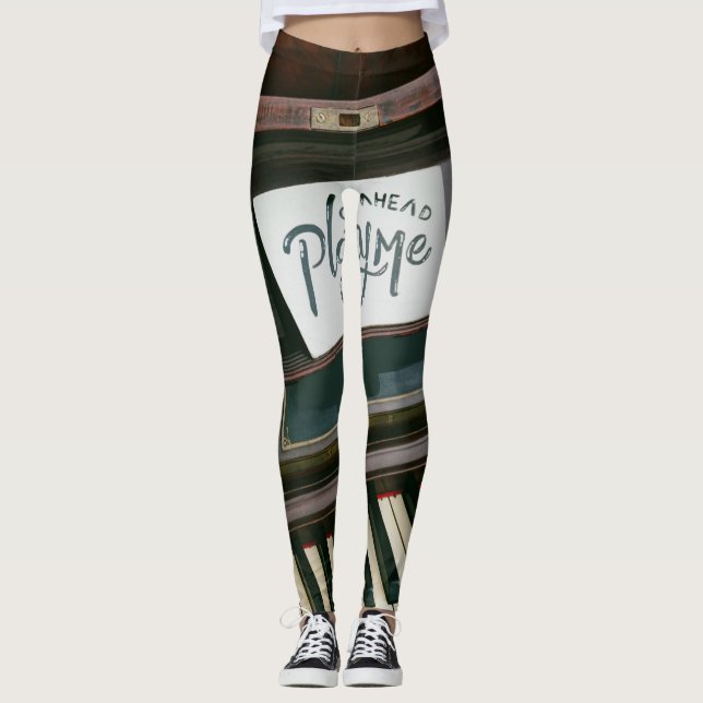 Söt Piano Leggings (Framsida)