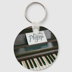 Söt Piano Nyckelring