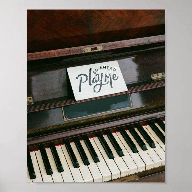 Söt Piano Poster (Framsidan)