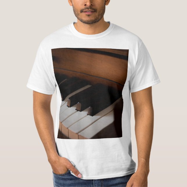 Söt Piano T Shirt (Framsida)