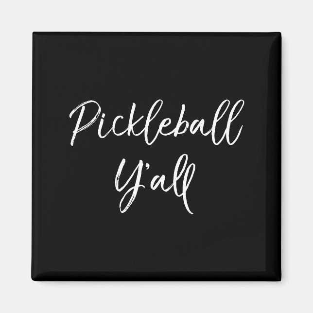 Söt pickle kärlek pickleball hjärta retro tee  magnet (Framsidan)