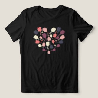 Söt Pickleball-paddle-hjärta T Shirt