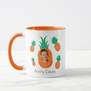 Söt Pineapple Fotomal Anpassad Barn Na Mugg