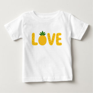 Söt Pineapple KÄRLEK Barn T-Shirt