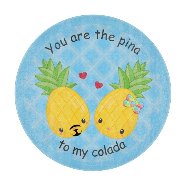 Söt Pineapple Tropical Pina Colada Romantic (Framsidan)