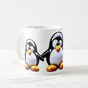 Söt pingisfamilj kaffemugg