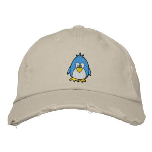 söt pingvin broderad keps