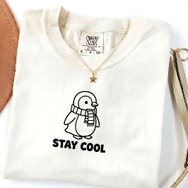 Söt pingvin-citat vinter unisex t-shirt