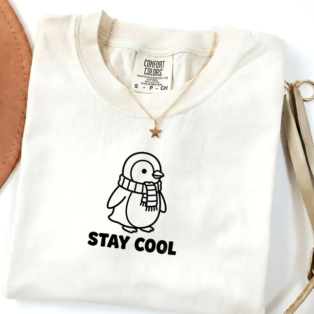 Söt pingvin-citat vinter unisex t-shirt (Skapare uppladdad)