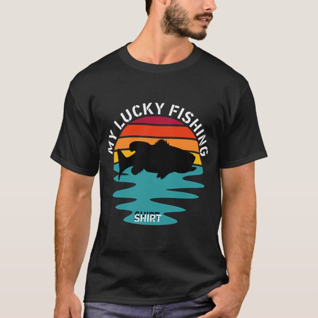 Söt Pingvin Fiske T Shirt (Framsida)